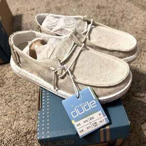 Hey Dudes, Girls, Size K12, Brand New In Box, Woven Zebra Natural